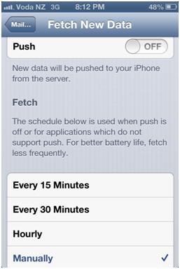Iphone 4 fetch data
