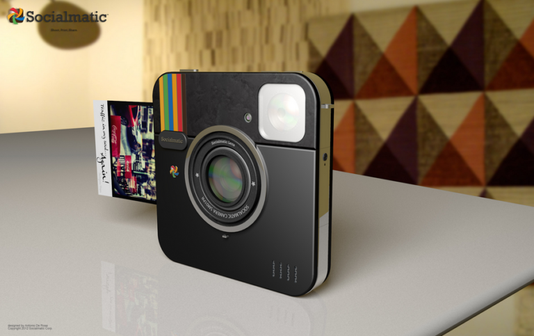 Instagram is coming to life! The socialmatic polaroid camera