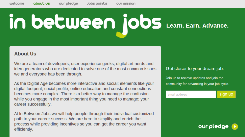 Geek insider inbetweenjobs: relevant startup from tc distrupt 2 Inbetweenjobs