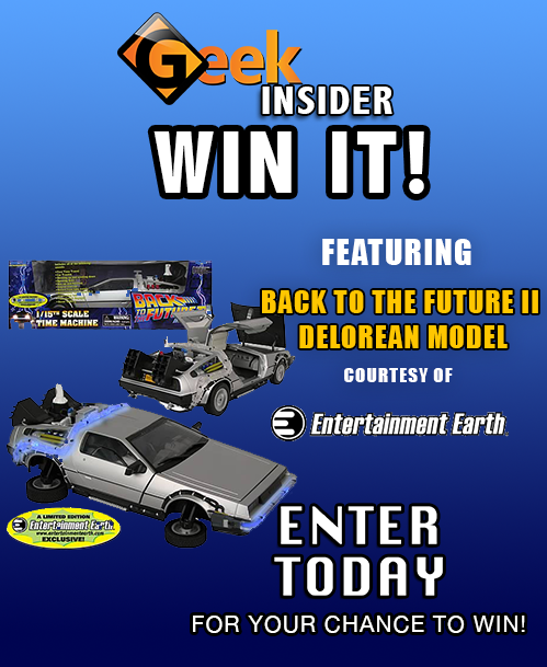 Geek insider, geekinsider, geekinsider. Com,, win it! Back to the future ii delorean model giveaway, contests