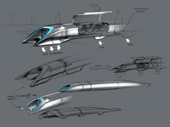 Elon musk reveals the hyperloop