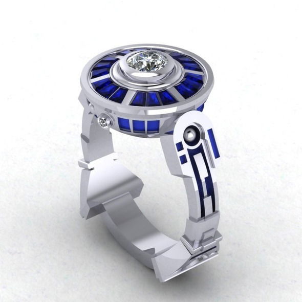 Geek insider geeky love: a very geeky engagement 24 R2d2 ring