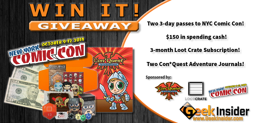 Win it! New york comic con prize pack giveaway
