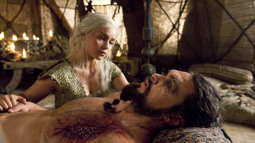 Drogo death scene in 'game of thrones'