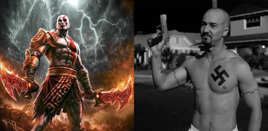 Who inspired video game character kratos