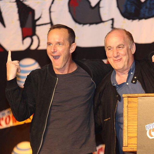 Geek insider 'agents of shield' and ‘agent carter’ at nycc with clark gregg 2 Clark gregg and jeph loeb at nycc 2015