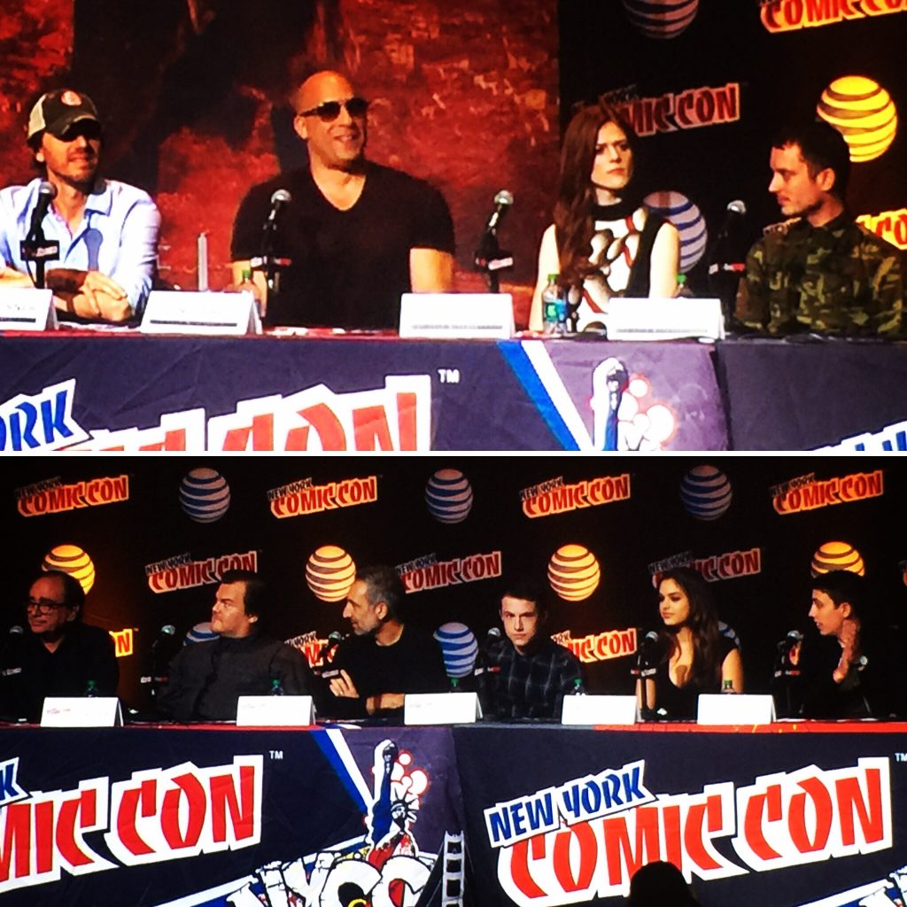 Geek insider halloween ready movies haunt crowds at nycc: ‘the last witch hunter’ and ‘goosebumps’ panels talk ‘d&d’ and ventriloquist dummies 2 'the last witch hunter' and 'goosebumps' casts at nycc