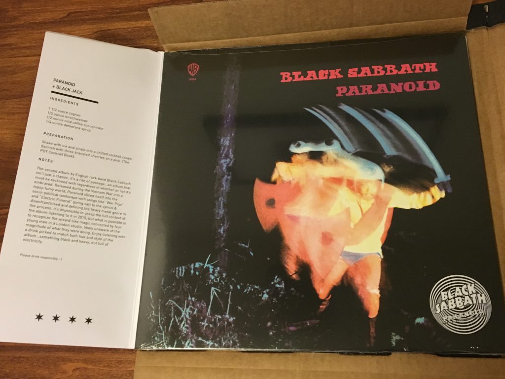 Black sabbath, paranoid, vinyl me, please