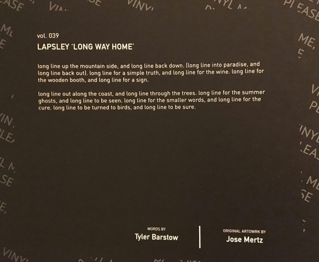 Geek insider vinyl me, please march edition: låpsley - long way home 8 Img_1996