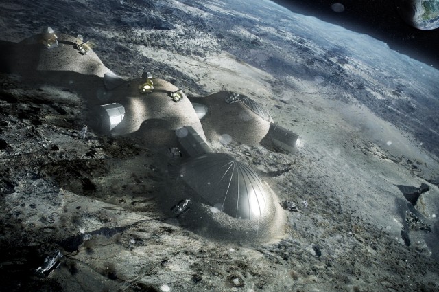 Moon village, european space agency