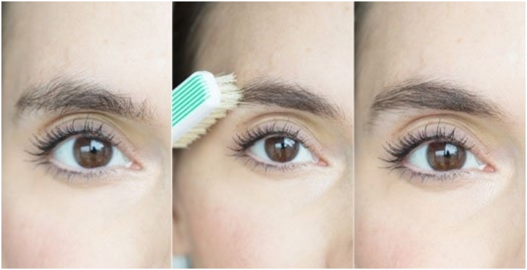 Tame eyebrows with this toothbrush beauty hack