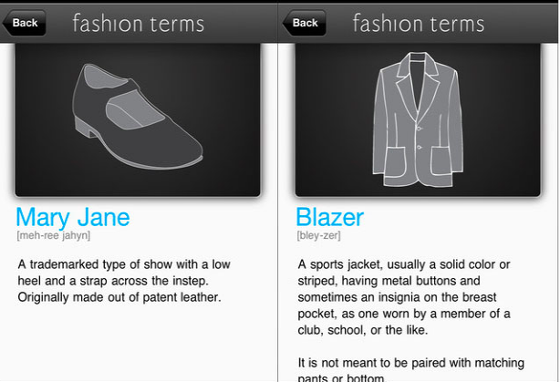 Fad- fashion dictionary, fashion apps