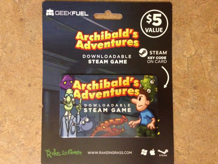 Downloadable steam game, archibald's adventures, geek fuel february 2017