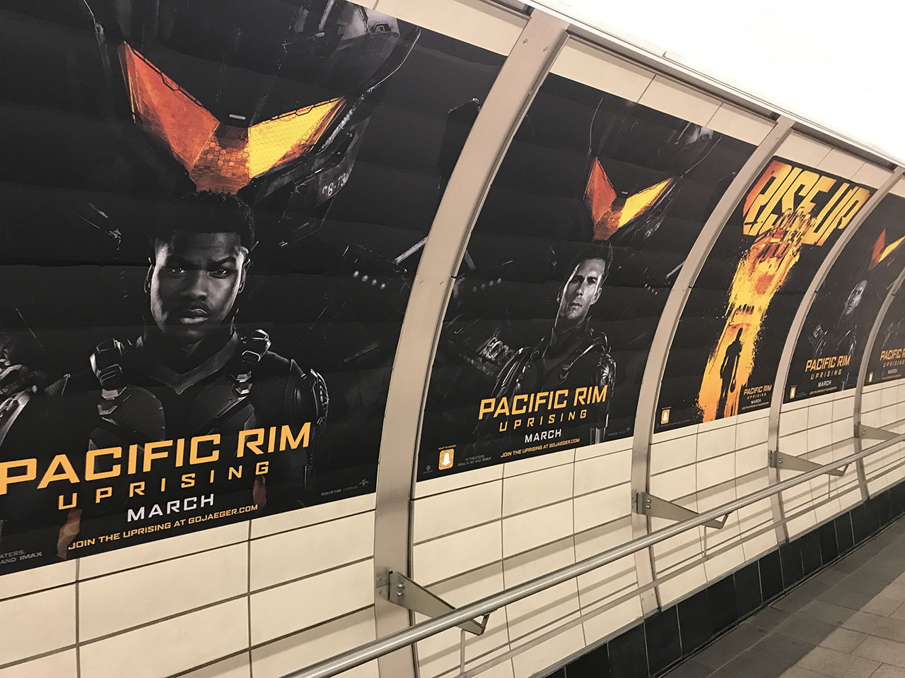 'pacific rim uprising' in the nyc subway