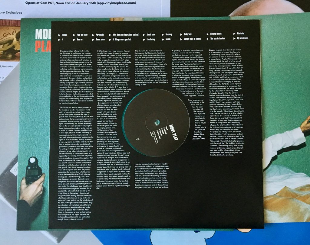 Geek insider vinyl me, please january edition: moby "play" 20 Geek insider, geekinsider, geekinsider. Com,, vinyl me, please january edition: moby "play", entertainment