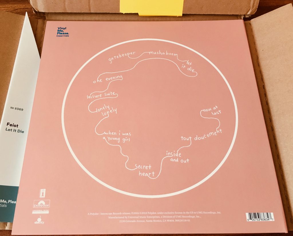 Geek insider vinyl me, please september edition: feist 'let it die' 7 Geek insider, geekinsider, geekinsider. Com,, vinyl me, please september edition: feist 'let it die', entertainment