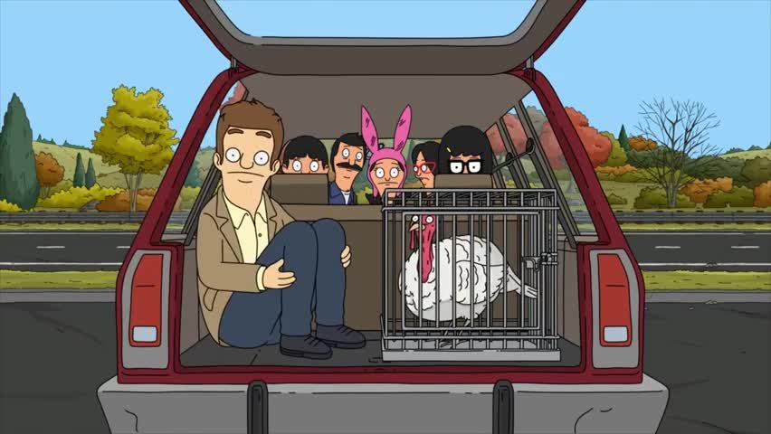The belchers save a turkey on a thanksgiving episode of ‘bob’s burgers’