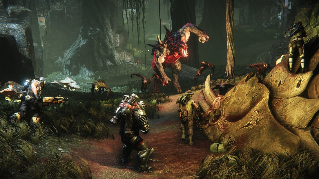 Geek insider, geekinsider, geekinsider. Com,, trailer 'happy hunting' released for turtle rock studios and 2k game - evolve, gaming