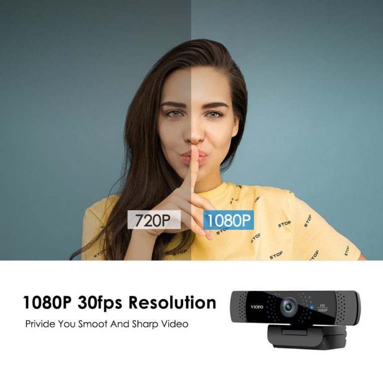 Viofo introduces p800 1080p webcam w/high quality cmos sensor, dual microphone, & privacy cover