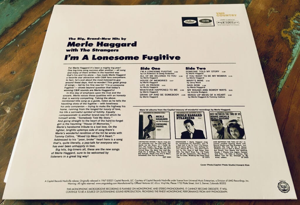 Geek insider, geekinsider, geekinsider. Com,, vinyl me, please july 2021 unboxing: merle haggard 'i'm a lonesome fugitive', entertainment