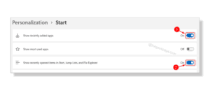 How To Show Or Hide Recommended List In Start Menu On Windows 11