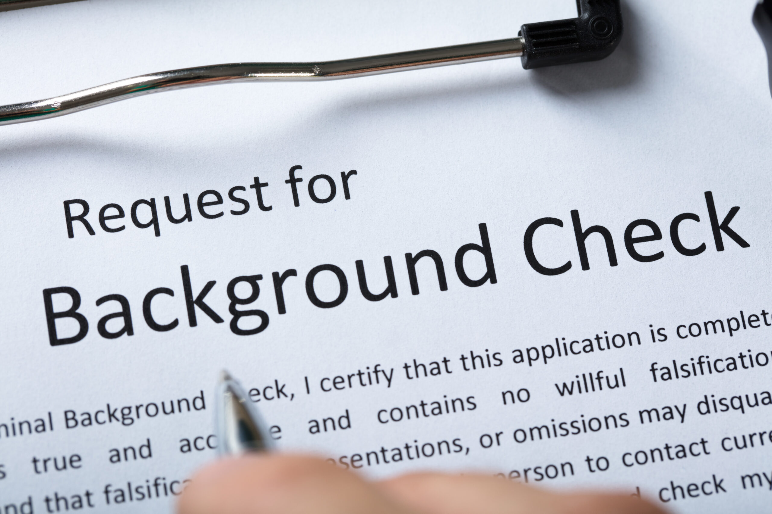 How background checks work