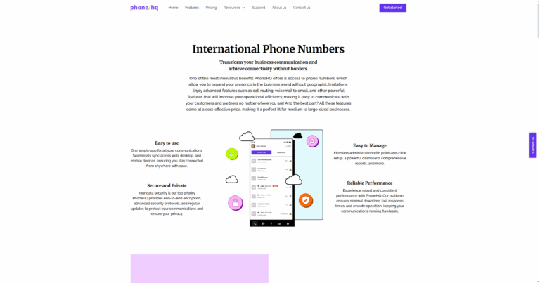 Build a global presence – call international numbers with a local number in each country